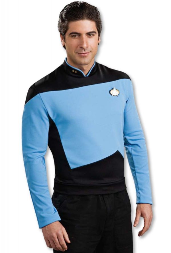 Fantasia Adulto Star Trek Azul nova Geração Fantasia Adulto Star Trek Azul nova Geração