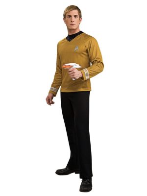 Fantasia Adulto Star Trek Dourada Clássica Fantasia Adulto Star Trek Dourada Clássica