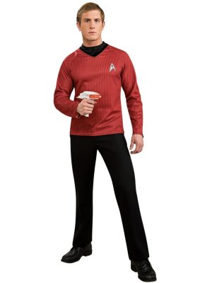 Fantasia Adulto Star Trek Vermelha Clássica Fantasia Adulto Star Trek Vermelha Clássica