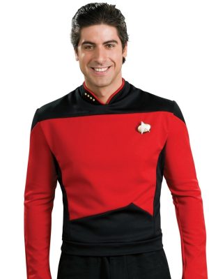 Fantasia Adulto Star Trek Vermelha Nova Geração Fantasia Adulto Star Trek Vermelha Nova Geração