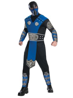 Fantasia Adulto SubZero Sub-Zero Mortal Kombat Clássica Fantasia Adulto SubZero Sub-Zero Mortal Kombat Clássica