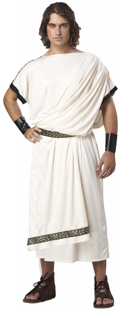 Fantasia adulto Toga Romana Luxo Fantasia adulto Toga Romana Luxo