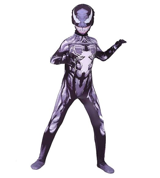 Fantasia Agente Venom Infantil Luxo Spandex