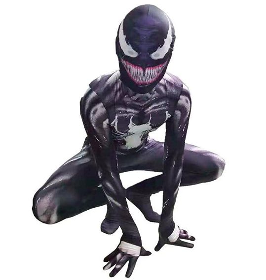Fantasia Agente Venom Infantil Luxo Spandex