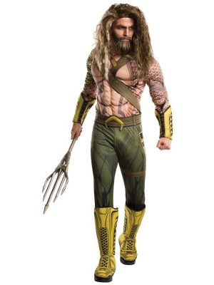 Fantasia Aquaman A Origem da Justiça Adulto Luxo Fantasia Aquaman A Origem da Justiça Adulto Luxo