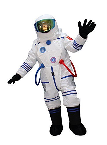 Fantasia Astronauta do Espaço Adulto Mascote Branco Fantasia Astronauta do Espaço Adulto Mascote Branco