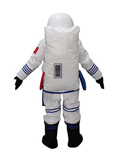 Fantasia Astronauta do Espaço Adulto Mascote Branco Fantasia Astronauta do Espaço Adulto Mascote Branco
