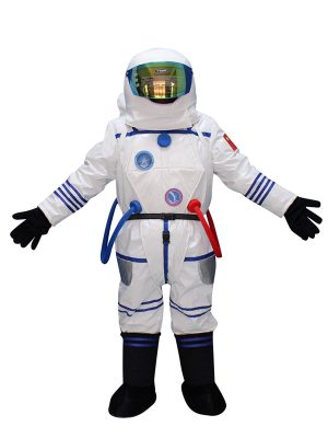 Fantasia Astronauta do Espaço Adulto Mascote Branco Fantasia Astronauta do Espaço Adulto Mascote Branco