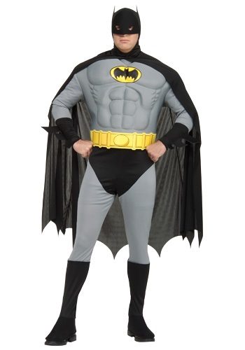 Fantasia Batman Adulto Luxo com Músculos Fantasia Batman Adulto Luxo com Músculos