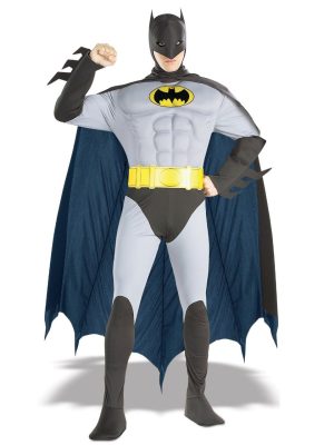 Fantasia Batman Adulto Luxo com Músculos Fantasia Batman Adulto Luxo com Músculos