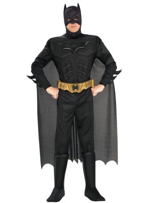 Fantasia Batman Dark Knight Adulto com músculos Extra Luxo Fantasia Batman Dark Knight Adulto com músculos Extra Luxo