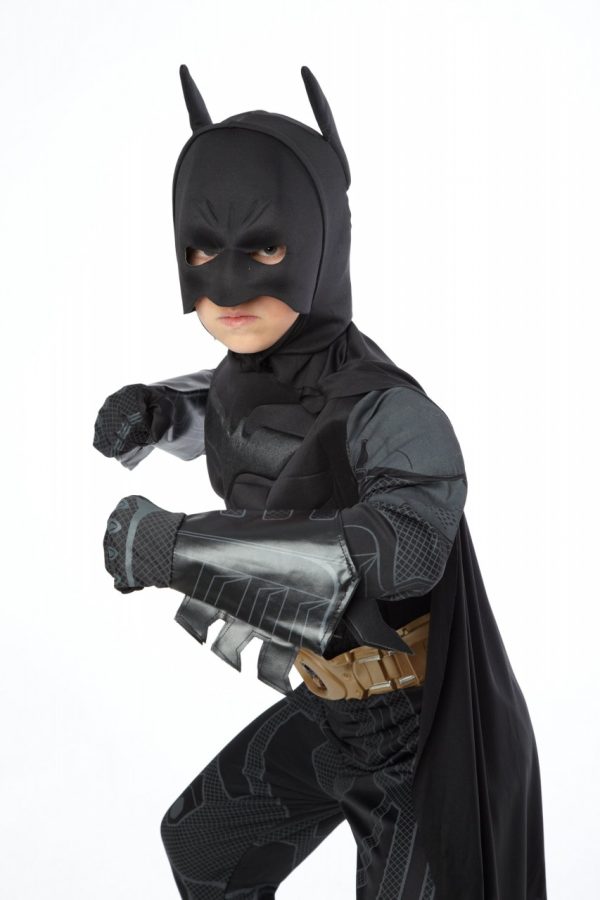 Fantasia Batman Dark Knight Infantil com Músculos Luxo Fantasia Batman Dark Knight Infantil com Músculos Luxo