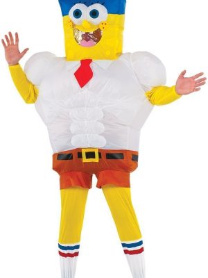 Fantasia Bob Esponja Adulto inflável Um Herói Fora da Água