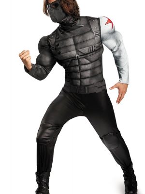 Fantasia Bucky Capitão América Soldado do Inverno Adulto Fantasia Bucky Capitão América Soldado do Inverno Adulto