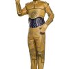 Fantasia C-3PO Robô Star Wars VIII  Adulto Luxo