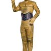 Fantasia C-3PO Robô Star Wars VIII  Adulto Luxo