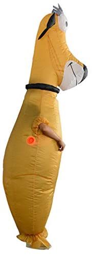 Fantasia Cachorro Amarelo Inflável Adulto