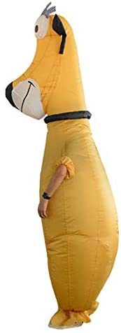 Fantasia Cachorro Amarelo Inflável Adulto