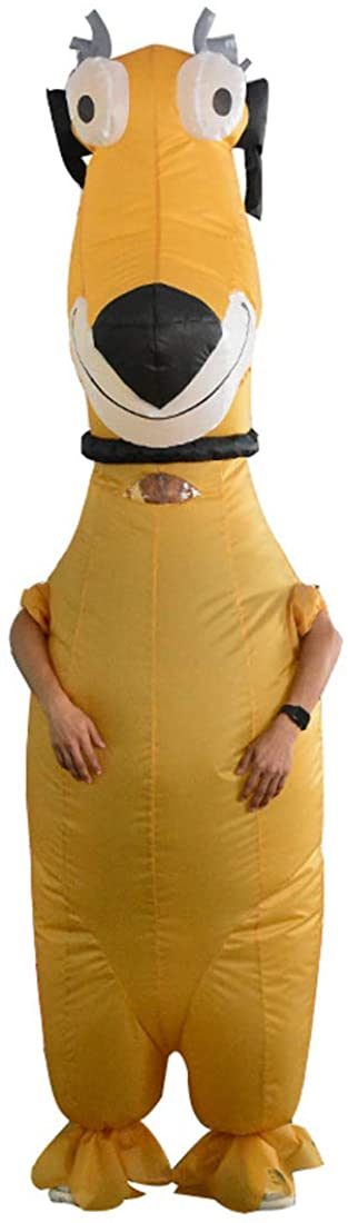 Fantasia Cachorro Amarelo Inflável Adulto