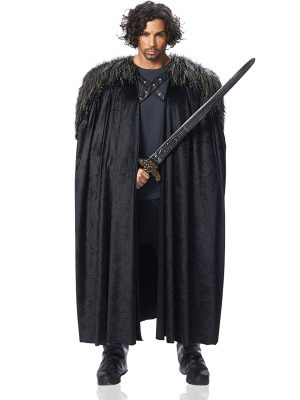 Fantasia Capa e Estola Jon Snow Game of Thrones Luxo