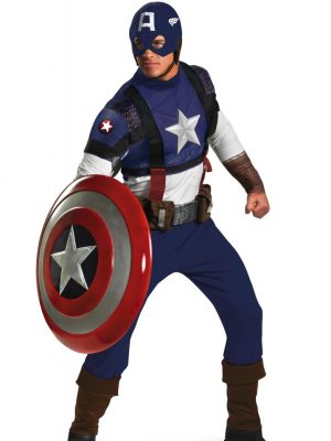 Fantasia Capitão América Adulto Prestige Fantasia Capitão América Adulto Prestige