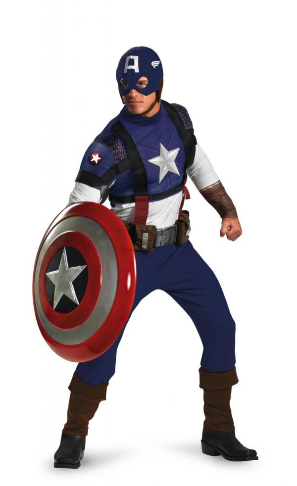 Fantasia Capitão América Adulto Prestige Fantasia Capitão América Adulto Prestige