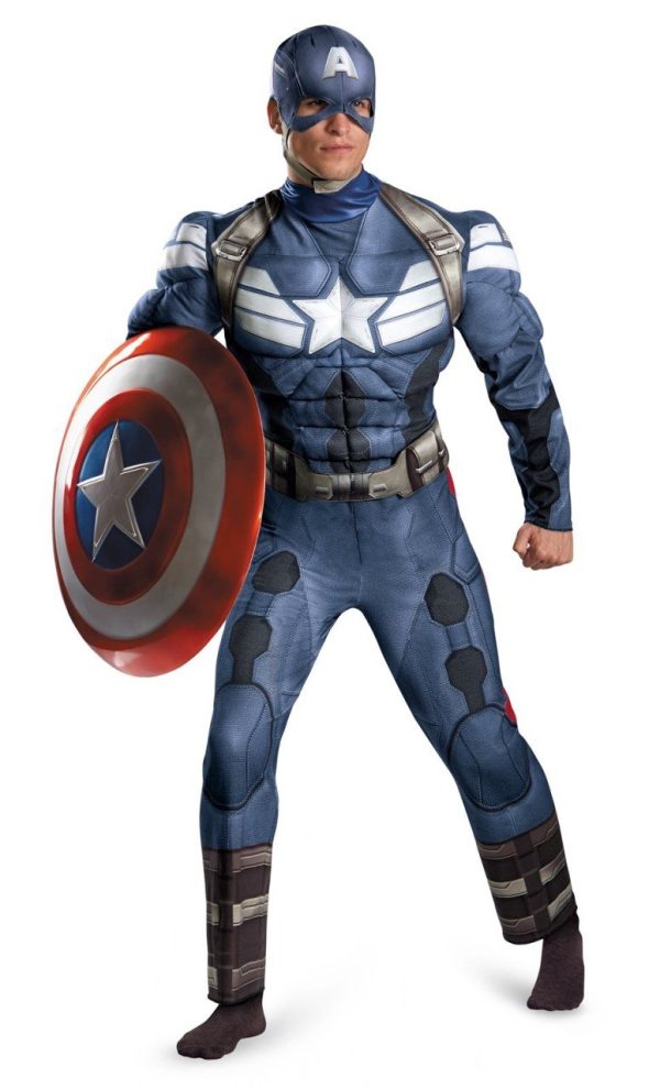 Fantasia Capitão América O Soldado do Inverno Adulto Luxo Fantasia Capitão América O Soldado do Inverno Adulto Luxo