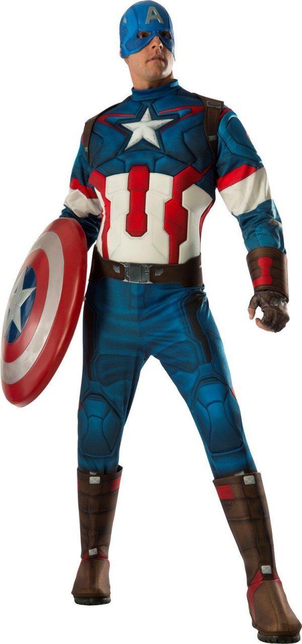 Fantasia Capitão América Os Vingadores 2 Era de Ultron Adulto