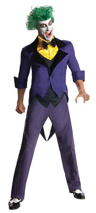 Fantasia Coringa Vilão Adulto Luxo Arkham City Fantasia Coringa Vilão Adulto Luxo Arkham City
