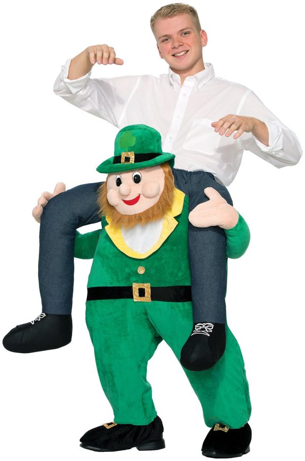 Fantasia de Montar Gnomo Leprechaun Me Carregando Adulto