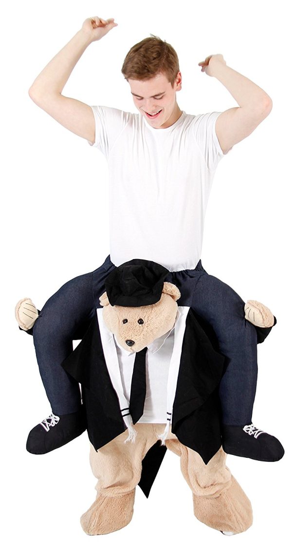 Fantasia de Montar Urso de Terno Me Carregando Adulto