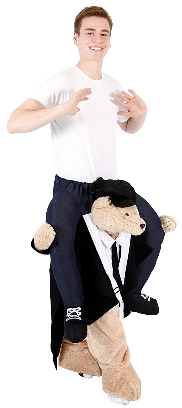 Fantasia de Montar Urso de Terno Me Carregando Adulto