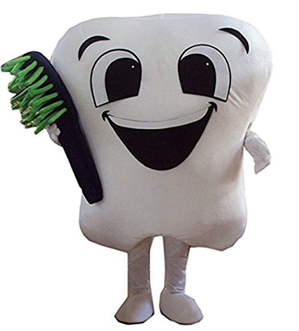 Fantasia Dente Molar Luxo Mascote Fantasia Dente Molar Luxo Mascote