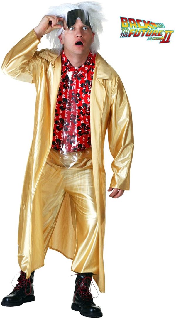 Fantasia Doc Brown De Volta para o Futuro Elite Fantasia Doc Brown De Volta para o Futuro Elite
