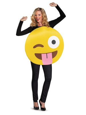 Fantasia Emoji Piscando Adulto Fantasia Emoji Piscando Adulto