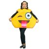 Fantasia Emoji Piscando Adulto Luxo