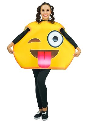 Fantasia Emoji Piscando Adulto Luxo Fantasia Emoji Piscando Adulto Luxo