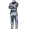 Fantasia Fortnite Skin Skull Trooper Aduto Luxo