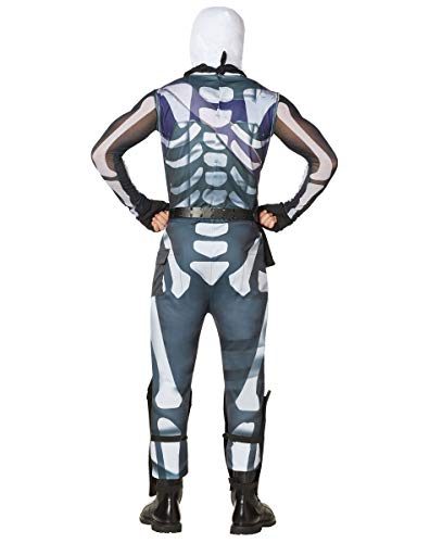 Fantasia Fortnite Skin Skull Trooper Aduto Luxo Fantasia Fortnite Skin Skull Trooper Aduto Luxo