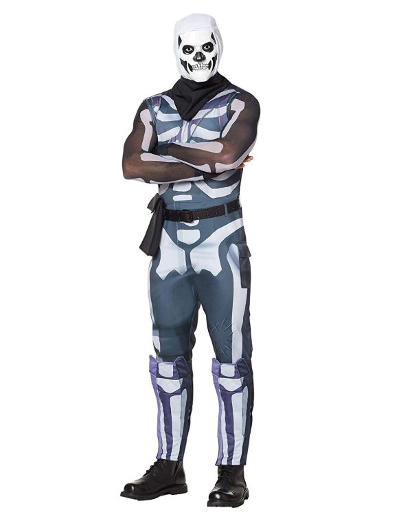 Fantasia Fortnite Skin Skull Trooper Aduto Luxo Fantasia Fortnite Skin Skull Trooper Aduto Luxo