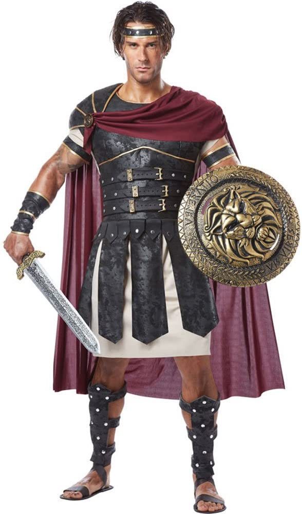 Fantasia Gladiador Guerreiro Grego Adulto Fantasia Gladiador Guerreiro Grego Adulto