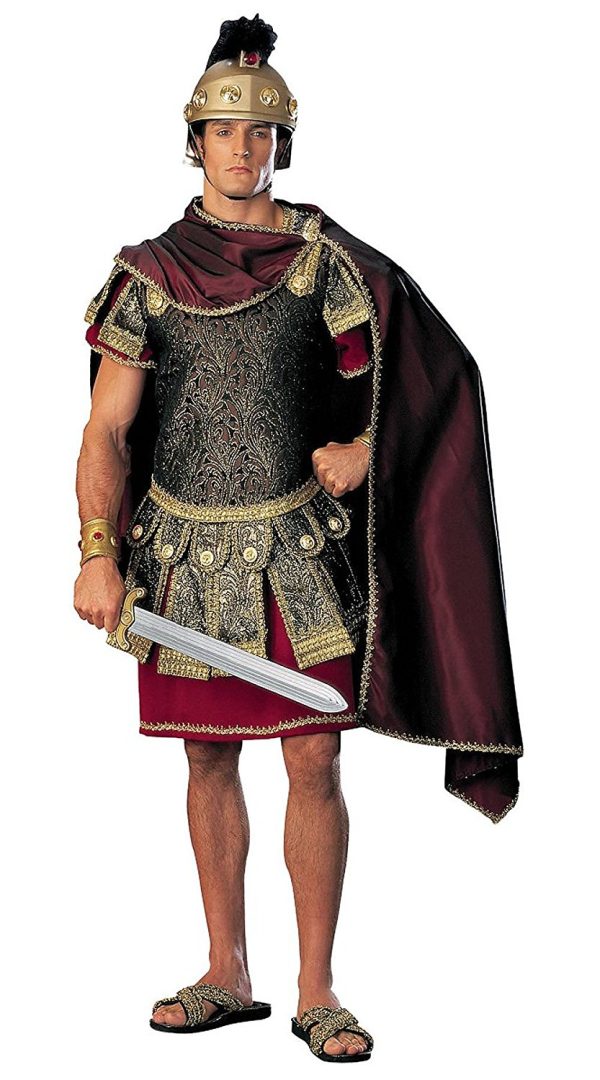 Fantasia Gladiador Romano Marco Antônio Adulto Elite