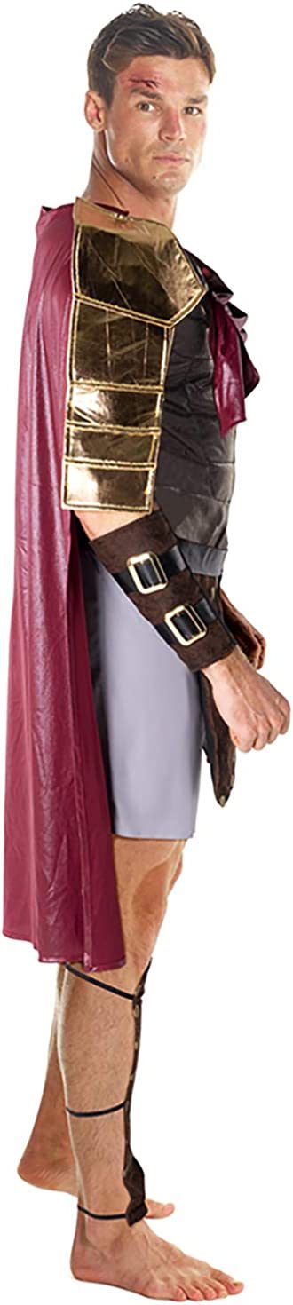 Fantasia Gladiador Romano Marco Antônio Adulto Luxo Fantasia Gladiador Romano Marco Antônio Adulto Luxo