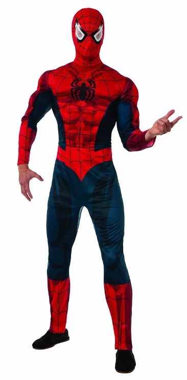 Fantasia Homem Aranha Adulto Luxo Clássica Fantasia Homem Aranha Adulto Luxo Clássica