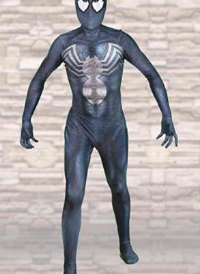 Fantasia Homem Aranha Os Vingadores Luxo Adulto Preto Fantasia Homem Aranha Os Vingadores Luxo Adulto Preto
