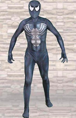 Fantasia Homem Aranha Os Vingadores Luxo Adulto Preto Fantasia Homem Aranha Os Vingadores Luxo Adulto Preto