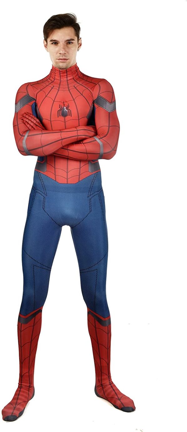 Fantasia Homem Aranha Volta ao Lar Spandex Adulto Fantasia Homem Aranha Volta ao Lar Spandex Adulto
