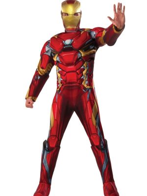 Fantasia Homem de Ferro Guerra Civil Adulto Luxo Fantasia Homem de Ferro Guerra Civil Adulto Luxo
