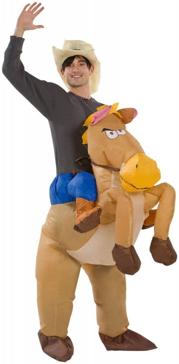 Fantasia Inflável Nas Costas do Cavalo Adulto Fantasia Inflável Nas Costas do Cavalo Adulto