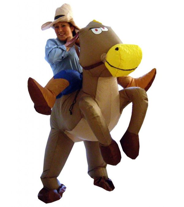 Fantasia Inflável Nas Costas do Cavalo Adulto Fantasia Inflável Nas Costas do Cavalo Adulto
